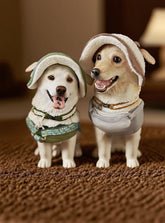 Custom Polymer Clay Full-Body Pet Sculpture – 6–20 cm (2.36–7.87 in) Hand-Sculpted Figurine