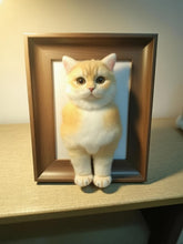Needle-Felted Pet Portrait with Front Paws – Wool Felt Half-Body Keepsake (approx. 25 cm / 9.84 in)