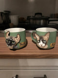 Custom Polymer Clay Pet Face Mug – 3D Portrait Attachment on Ceramic Mug