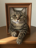 Needle-Felted Pet Portrait with Front Paws – Wool Felt Half-Body Keepsake (approx. 25 cm / 9.84 in)