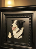 Custom Polymer Clay Pet Portrait Frame – 10 cm (3.94 in) Personalized 3D Pet Head Sculpture