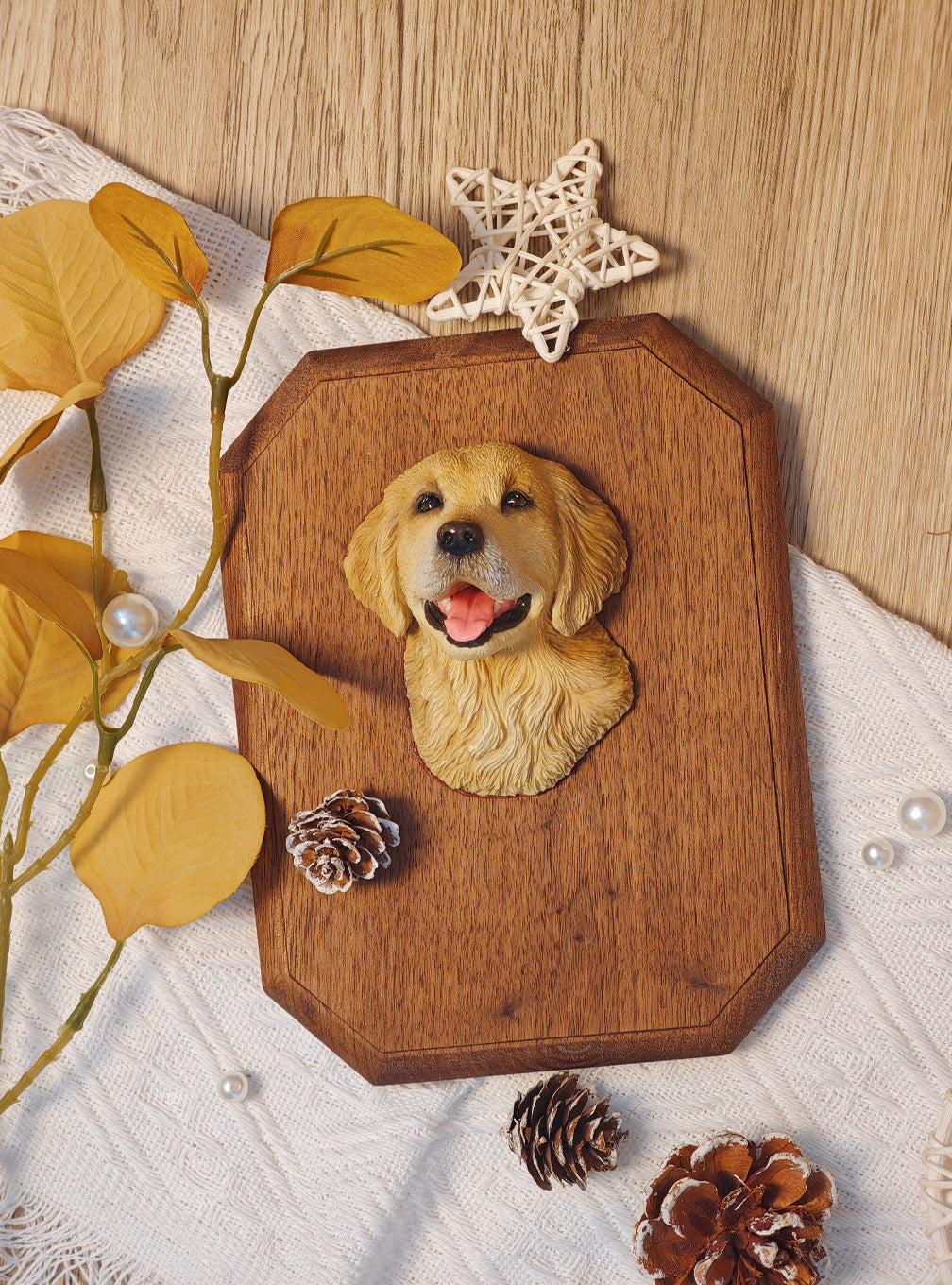 Custom Polymer Clay Pet Magnet – 7 cm (2.76 in) Personalized Pet Face Fridge Magnet