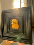 Custom Polymer Clay Pet Portrait Frame – 10 cm (3.94 in) Personalized 3D Pet Head Sculpture